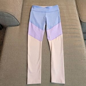 Outdoor Voices Light Blue Purple Athleisure Yoga Sports Pants Leggings Small